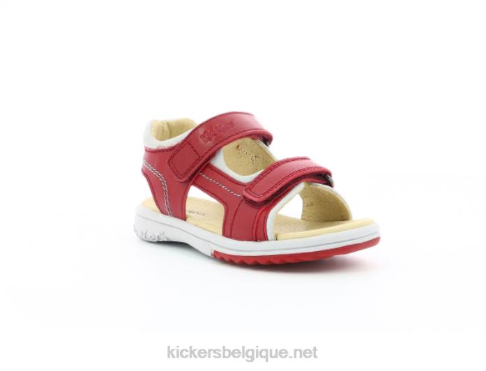 gris platine rouge enfants KickersDT22386