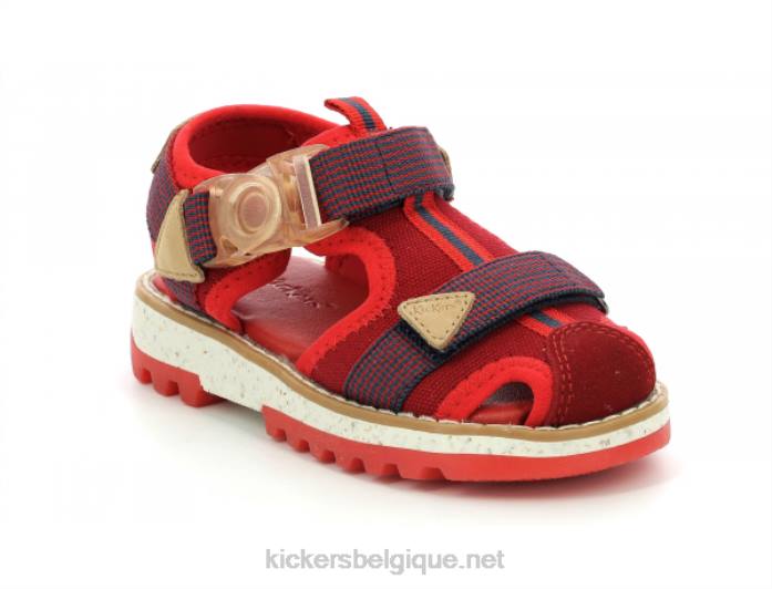 kickclic rouge marine enfants KickersDT22451