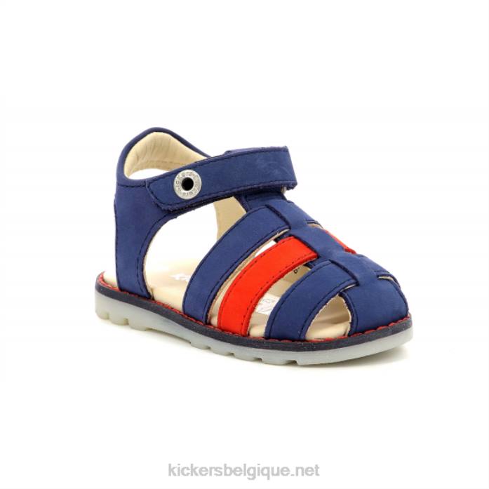 nonosti bleu rouge enfants KickersDT22618