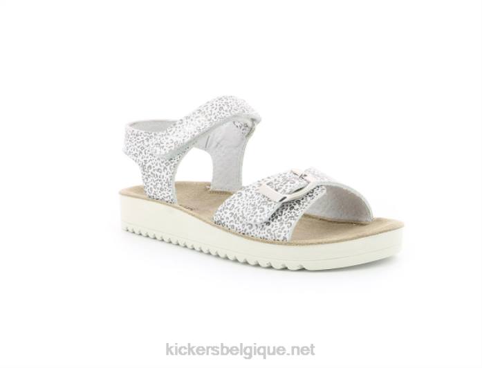 odyssa léopard blanc enfants KickersDT22699