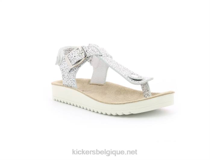 odysse léopard blanc enfants KickersDT22748