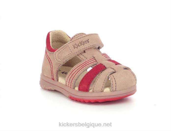 platine beige orange enfants KickersDT22566