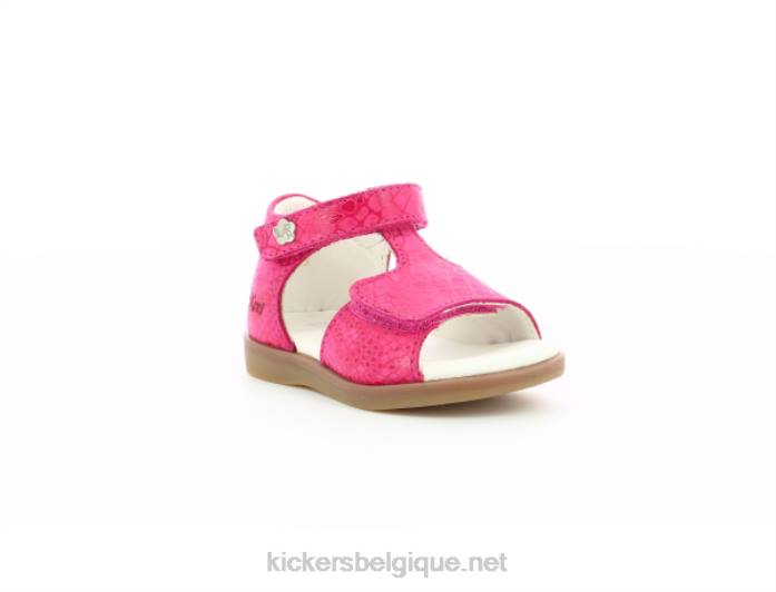 reptile imprimé rose giusticia enfants KickersDT22463