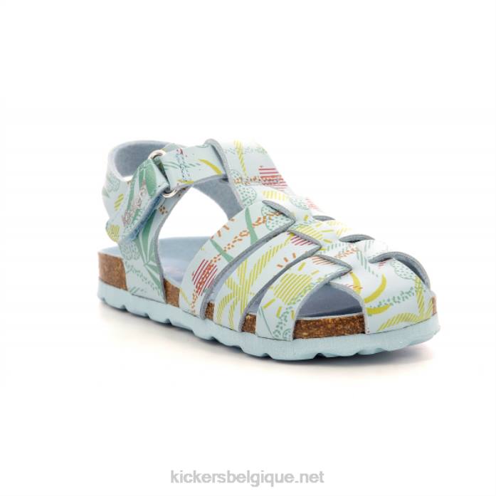 soleil bleu clair enfants KickersDT22608