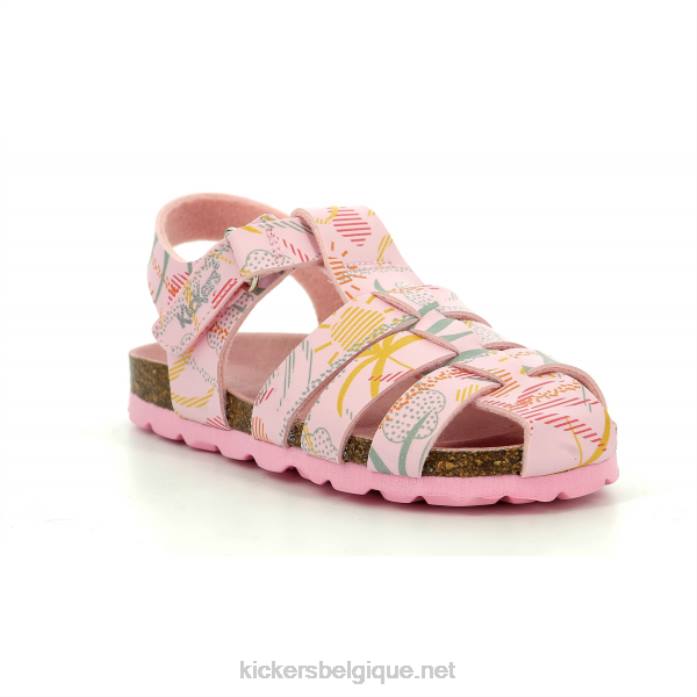 soleil rose bronzé enfants KickersDT22606