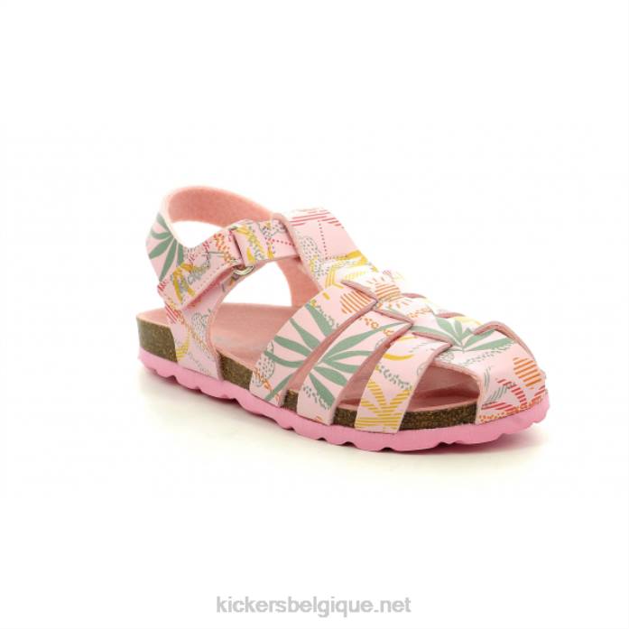 soleil rose bronzé enfants KickersDT22718