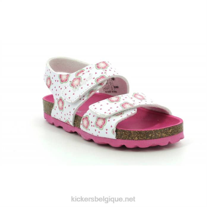 summerkro fleur blanche cassée enfants KickersDT22529