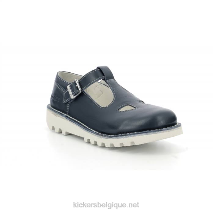 coup de pied mary jane bleu femmes KickersDT22134