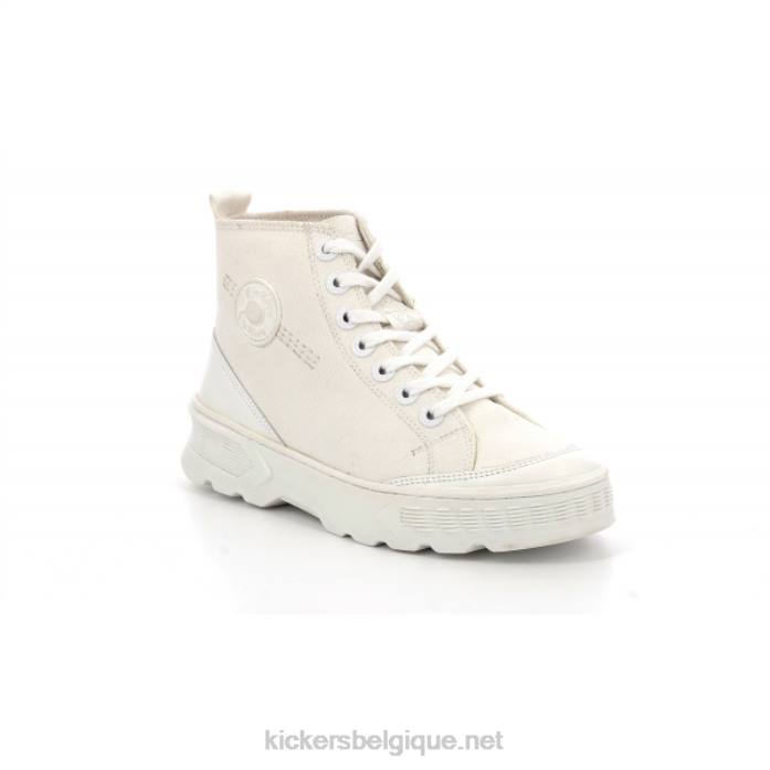 coup de pied blanc femmes KickersDT22161