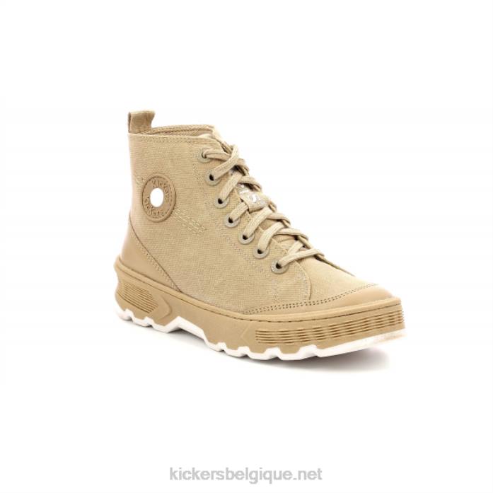 coup de pied façon beige clair femmes KickersDT22167