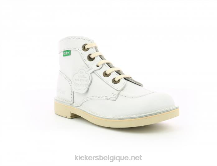 coup de pied col blanc femmes KickersDT22221