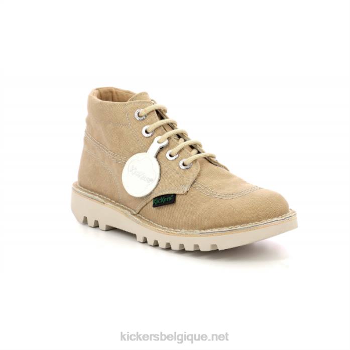 coup de pied salut beige clair femmes KickersDT22201