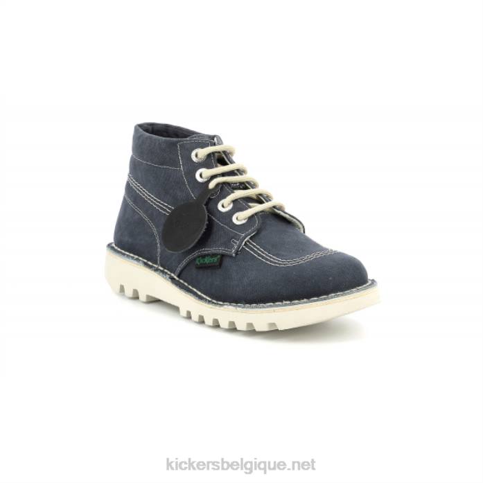 coup de pied salut bleu femmes KickersDT22191