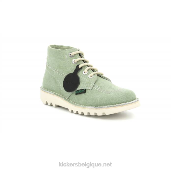 coup de pied salut vert femmes KickersDT22193