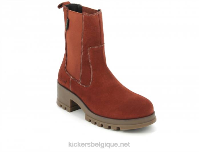 kick happy orange rouille femmes KickersDT22215