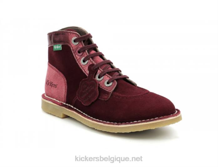 kicklegend rhubarbe rouge femmes KickersDT22278