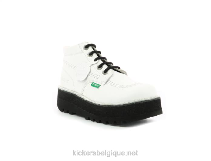 kickplatform blanc femmes KickersDT22276