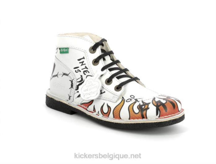 legendiknew graffiti blanc femmes KickersDT22279