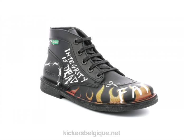 legendiknew graffiti noir femmes KickersDT22280