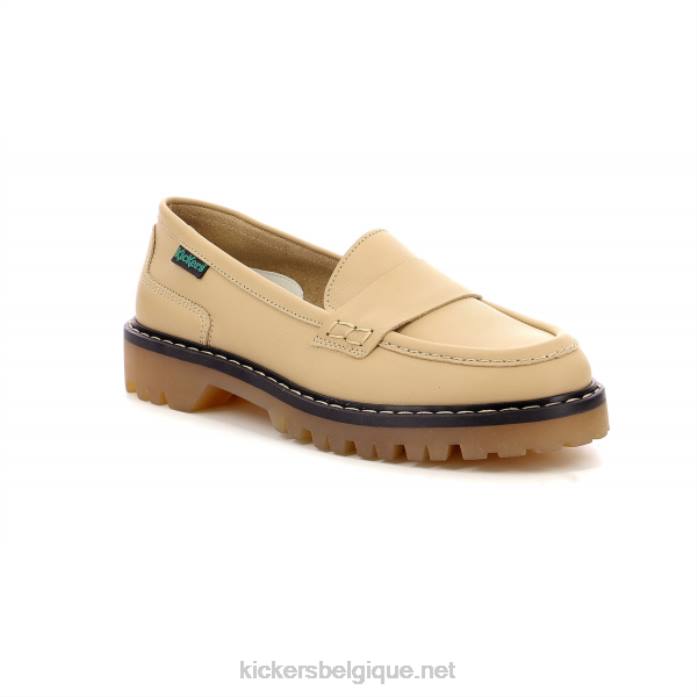 mocassin pont beige clair femmes KickersDT22155