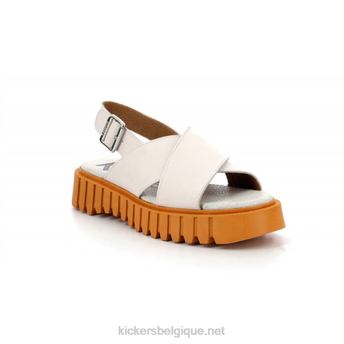 coup de pied fait blanc femmes KickersDT2253