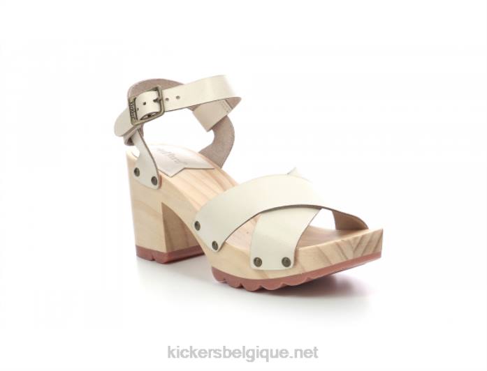 coup de pied sage blanc femmes KickersDT222