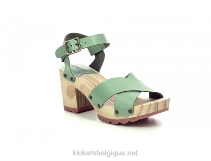 coup de pied sage menthe verte femmes KickersDT223