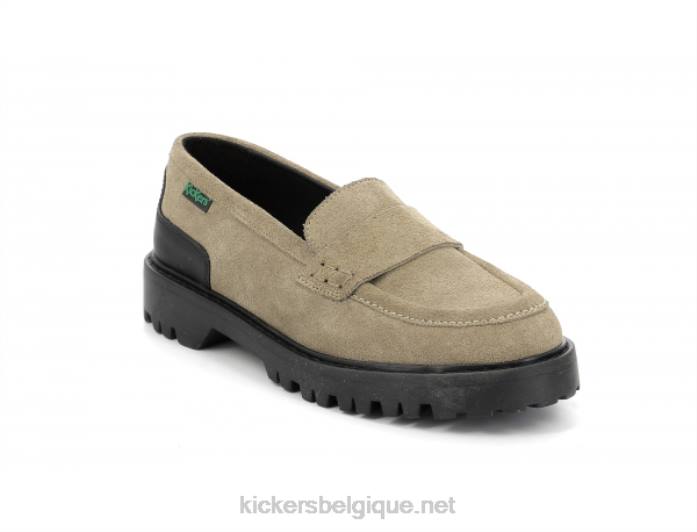 pont mocassin argent femmes KickersDT22184