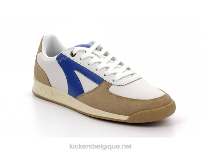 kick krack blanc bleu Hommes KickersDT22309