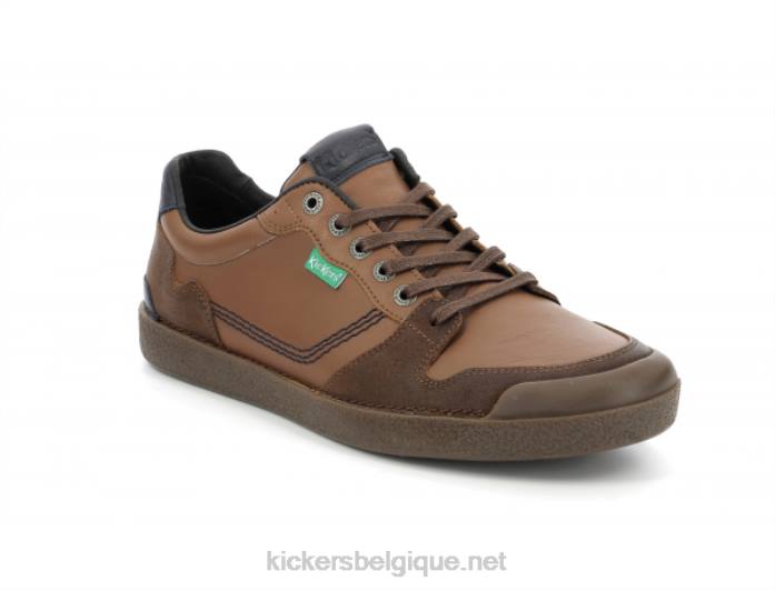 kick trigolo camel cognac marine Hommes KickersDT22318