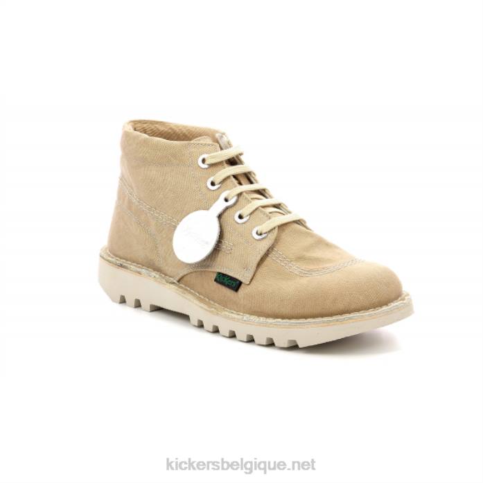 coup de pied salut beige clair Hommes KickersDT22367