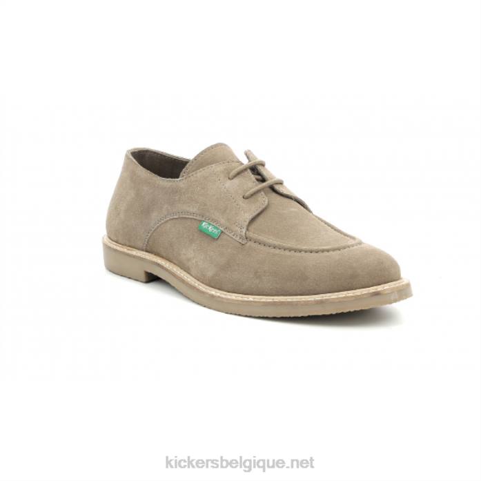 coup de pied totalement beige taupe Hommes KickersDT22332