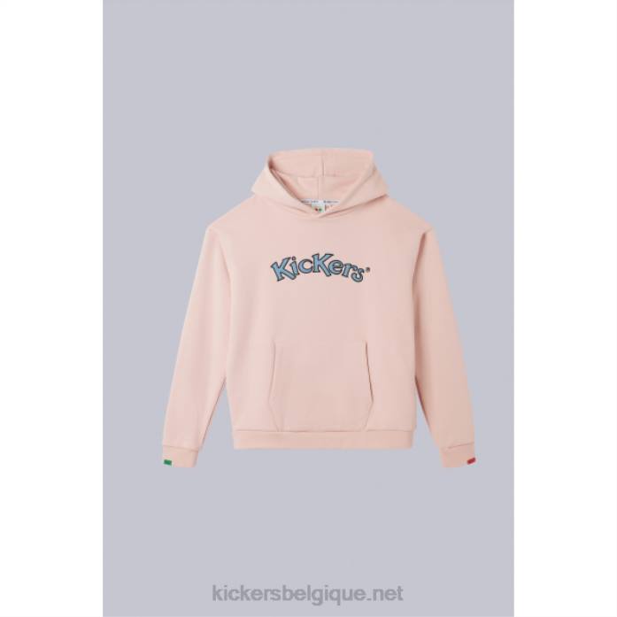 sweat à capuche rose unisexe KickersDT221040