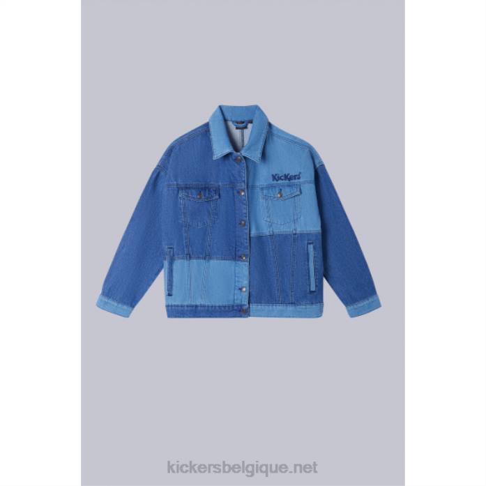 veste en jean bleu unisexe KickersDT221070